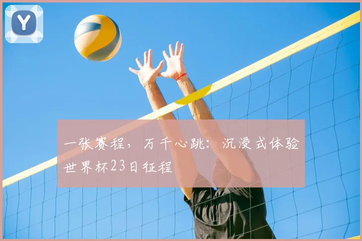 一张赛程,万千心跳:沉浸式体验世界杯23日征程